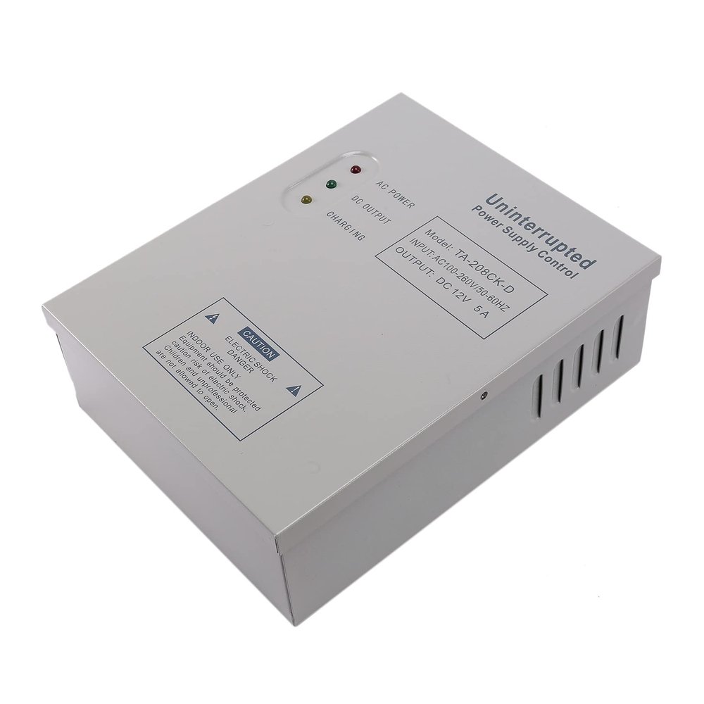 Jkjhbhged 208CK-D AC 110-240V DC 12V/5A Door Access Control System Switching Supply Power UPS Power Supply