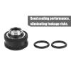 LOCADENCE 4/6Pcs PC Water Cooling System Soft Tube Connector, OD 16mm Rigid Acrylic Tube Water Cooling Compression Fitting with Sealing Rings for Computer (Black 4 Pieces Sold) view 4