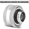 LOCADENCE 4/6Pcs PC Water Cooling System Soft Tube Connector, OD 16mm Rigid Acrylic Tube Water Cooling Compression Fitting with Sealing Rings for Computer (Silver Sold 4 Pieces a Piece) view 2
