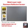 4:3 Portable Projector Screen Metal Layer Light Resistant Home Movie Reflective Screen Foldable Project Screen 60-100inch (Size : 60 inch) view 3