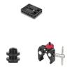 CAMVATE Camera Baseplate with 1/4" & 3/8" Thread Hole + 5/8"-27 Male Threaded + Super Clamp view 1