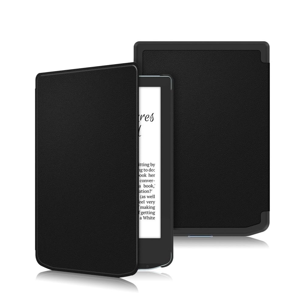 Kepuch Custer Case Compatible for Pocketbook Verse Pro PB629 PB634,Ultra-Thin PU-Leather Hard Shell Cover - Black