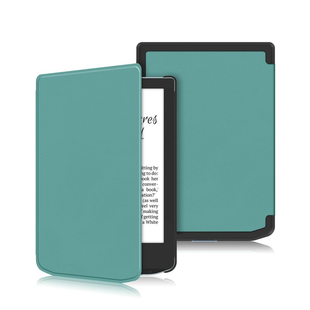 Kepuch Custer Case Compatible for Pocketbook Verse Pro PB629 PB634,Ultra-Thin PU-Leather Hard Shell Cover - Green