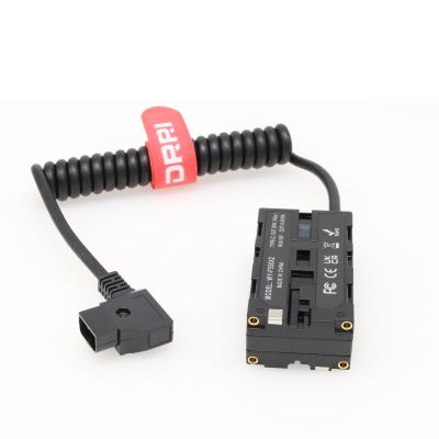 DRRI D-Tap to NP-F550/570/770/F750/970 Double-Sided NPF Dummy Battery Power Cable with Type-C Port for Atomos Ninja/Shinobi Monitor Wireless Transmitter