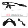 Regular Size Nose Piece Replacement Nose Piece Nose Pads for Oakley Si M Frame 2.0/Si M Frame 3.0 OO9146/M Frame 2.0 Strike/Industrial M Frame 2.0/SI Ballistic M Frame 2.0 Sunglasses Frame, Black view 2