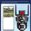DirectNine Basics Triple Lens Camera, 8MP 4K Security Camera Outdoor with Color Night Vision, AI Motion Detection, 2.4G WiFi Tracking Home Surveillance Camera (U.S. regulations), Genericyf49cptesv-11 view 3