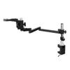Joebo Microscope Kit 76mm 50mm Ring Supporter Adjustable Articulating Arm Pillar Clamp Bracket Stereo Microscope Stand Microscope Lens Adapters (Color : 76mm Black) view 1