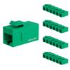 iwillink RJ45 Cat6 Keystone Coupler 25-Pack and 2 Port Keystone Jack Wall Plate 10-Pack view 2