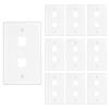 iwillink RJ45 Cat6 Keystone Coupler 25-Pack and 2 Port Keystone Jack Wall Plate 10-Pack view 3