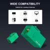 iwillink RJ45 Cat6 Keystone Coupler 25-Pack and 2 Port Keystone Jack Wall Plate 10-Pack view 4