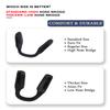 2 Pcs Nose Pads for Oakley Metalink OX8153/Nxtlvl OX8028/Hex Jector OX8032/Bevel OX8161/Activate OX8173/Leadline OX8175/Miter OX8154/Cogswell OX8157/Tensile OX8170/Trajectory OX8171, Standard Size view 3