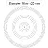 JOEBO Microscope Kit Diameter 16 Mm/20 Mm Concentric Circles Microscope Eyepiece Micrometer Calibration Slide Accessories Microscope Lens Adapters (Color : Diameter 16 mm) view 2