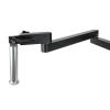 JOEBO Microscope Kit 76mm 50mm Ring Supporter Adjustable Articulating Arm Pillar Clamp Bracket Stereo Microscope Stand Microscope Lens Adapters (Color : Articulating Arm) view 2