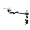 JOEBO Microscope Kit 76mm 50mm Ring Supporter Adjustable Articulating Arm Pillar Clamp Bracket Stereo Microscope Stand Microscope Lens Adapters (Color : 76mm White) view 1