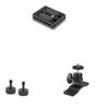 CAMVATE Camera Baseplate with 1/4" & 3/8" Thread Hole + 1/4"-20 Ball Head + 1/4"-20 Thread Thumb Screw view 1