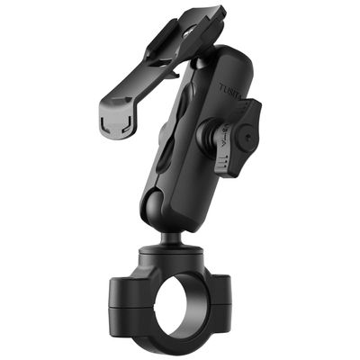 TUSITA Motorcycle GPS Mount - Holder Compatible with Garmin Handheld GPS - Double Socket Arm Medium, Handlebar Base