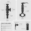 TUSITA Motorcycle GPS Mount - Holder Compatible with Garmin Handheld GPS - Double Socket Arm Medium, Handlebar Base view 3