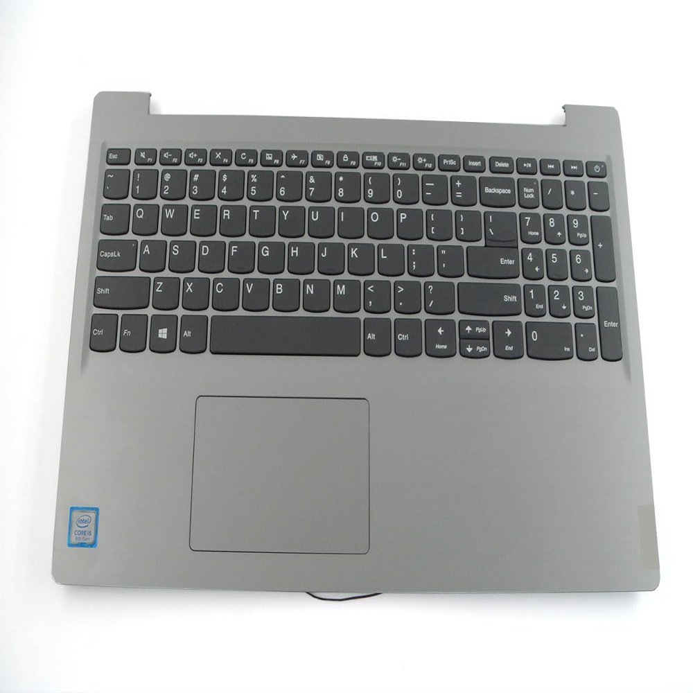 Bayjebu Parts for Lenovo ideapad S145-15AST S145-15API Palmrest Keyboard Bezel US Layout Keyboard Silver 5CB0S16761