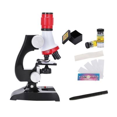 JOEBO Microscope Kit Microscope Kit Lab LED 100X-400X-1200X Biological Microscope for Kids Child Microscope Lens Adapters (Color : 5)