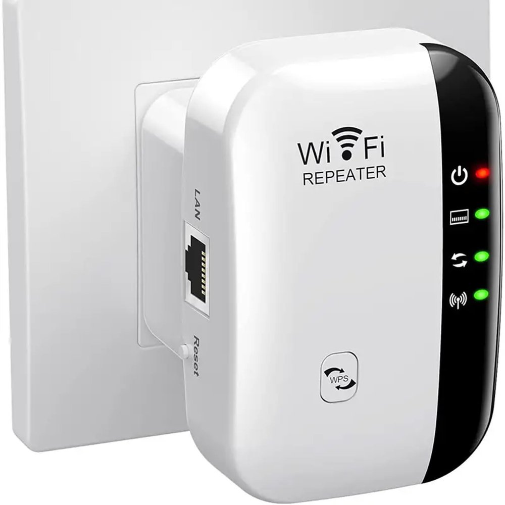 Fast WiFi Extender Signal Booster for Home, Long Range WiFi Repeater - Up to 5000 sq.ft Coverage, Easy Set Up WiFi Repeater Wireless Signal Booster with Ethernet Port for Indoor/Outdoor