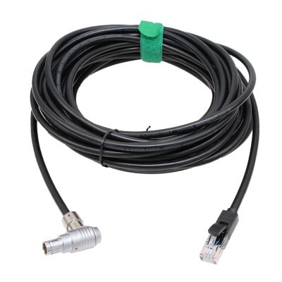 HangTon Ethernet Cable 8-Pin Fischer to RJ45 for Phantom VEO-S Flex4K 990S 640S V2640 v2512 High-Speed Camera, Control Data Transfer, CAT6 1m