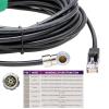 HangTon Ethernet Cable 8-Pin Fischer to RJ45 for Phantom VEO-S Flex4K 990S 640S V2640 v2512 High-Speed Camera, Control Data Transfer, CAT6 1m view 3