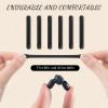 Frienda 12 Pairs Glasses Ear Cushion Silicone Eyeglass Ears Grip Anti Slip Glass Ear Hook Temple Tip Grippers (Black) view 2