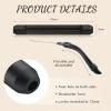 Frienda 12 Pairs Glasses Ear Cushion Silicone Eyeglass Ears Grip Anti Slip Glass Ear Hook Temple Tip Grippers (Black) view 3