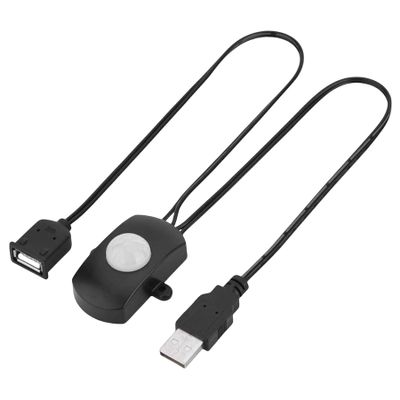Clearhill Mini Motion Sensor Switch-Intelligent Sensing,USB Interface,with Automatic Shut-Off Timer,Motion Sensor Light for Indoor DIY LED Lighting (Black),5V Strips
