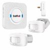 Bed Alarm for Elderly Care with 2 Motion Sensors and Plug-in Receiver, Caregiver Pager for Seniors, Bed Exit and Doorway Alert with Chime and Flashing Light, Hallway Motion Detector, No WiFi Needed view 1