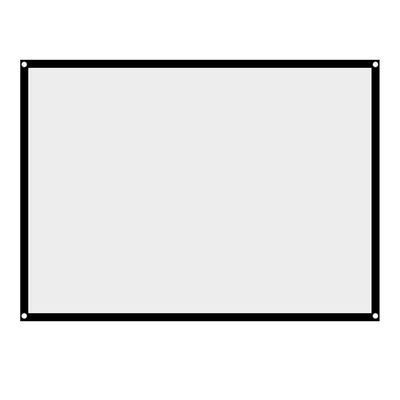SDVantage Projector Screen, Portable Non-Crease White Projector Curtain Projection Screen with Adhesive and Hooks Projection Screens (60 inch)