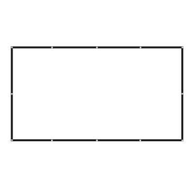 SDVantage Projector Screen, Projection Screen Projector Screen Foldable Widescreen 16:9 Projector Movies Screen Anti-Crease for Home Office Easy to Install (White 1)