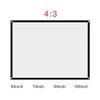 SDVantage Projector Screen, Projection Screen 60-100 Inch Portable Foldable Non-Crease White Projector Curtain Projection Screen 4:3 (100 inch) view 2