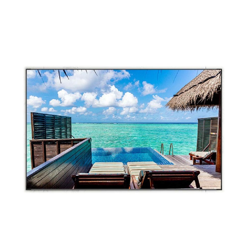 SDVantage Projector Screen, 100/130 Inch Hd Projector Screen for Film Game Video 169 Anti-Light Cloth Home Office Outdoor Portable Projection Screen (100 inch)