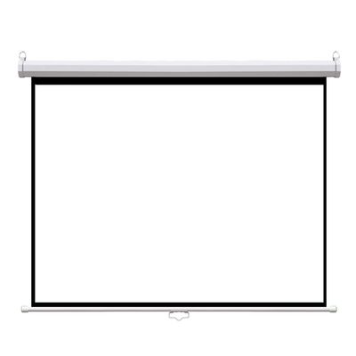 Projection Screen Wall Mounted for Mini Professional Projector, 72/84/100inch Manual Pull Down Style Indoor Outdoor Home Cinema Screen Fabric