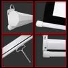 Projection Screen Wall Mounted for Mini Professional Projector, 72/84/100inch Manual Pull Down Style Indoor Outdoor Home Cinema Screen Fabric view 2