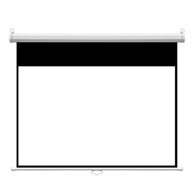SDVantage Projection Screen Wall Mounted for Mini Professional Projector, 72/84/100inch Manual Pull Down Style Indoor Outdoor Home Cinema Screen Fabric (1899 12)