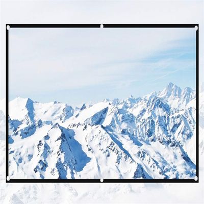 SDVantage Projector Screen, Release 16:9 Projector Anti-Light Curtain Screen 100 120 Inches 3D HD Portable Projection Screen with Holes Outdoor Indoor (130 inch)