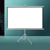 SDVantage Projector Screen,with Stand - Portable Foldable Tripod Free-Standing 4:3/16:9 HD Manual Mobile Projection Screen, for Home Theater, Indoor, Outdoor (100inch 4:3) view 1