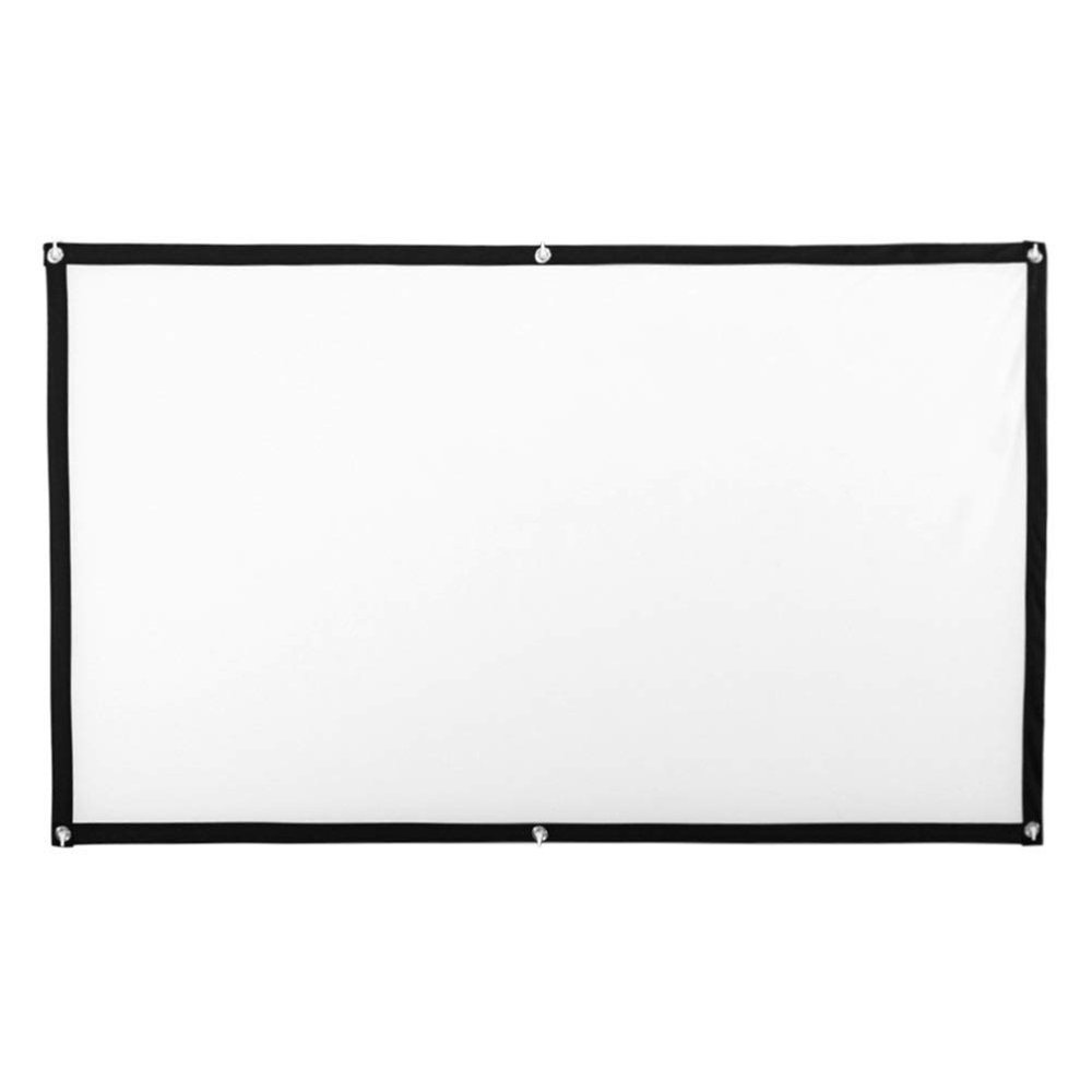 Projector Screen, Release Portable Foldable Movie Projector Screen 16:9 Projection HD Home Theater Screen for Party Meeting Public Display Screen Wall