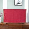 SHIJT Tv Display Cover, Soft Chenille Tv Protector Enclosure, Television Cover Dustproof Cabinet, Plasma Led TV Protection (Color : Red, Size : 65 inches) view 2