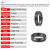 DirectNine Basics Ntag215 Black Ceramic Smart Ring Compatible with NFC Enabled Phones and Devices Programmable 504 Bytes for Bussiness Card (Black, US#10) view 2