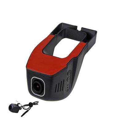 ZYKHPSYA Novatek IMX307 1080P Universal WiFi DVR Compatible for Toyota Compatible for Nissan Compatible for Hyundai Adjustable Angle Control by App (Color : S09 Dual Lenses, Size : None), laiyong1987