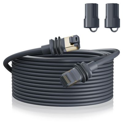 BarBaren for Starlink Gen 3 Cable 25M/82FT, for Starlink Mini Ethernet Cable Replacement Extension Cord for V3 Satellite Dish, Grey