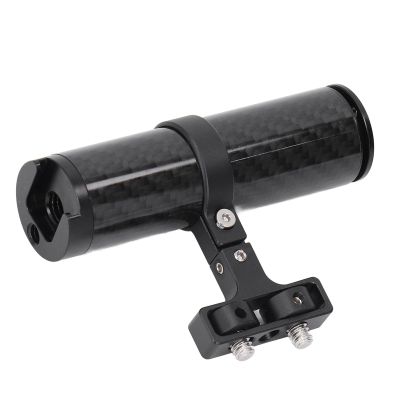Acouto Carbon Fiber Camera Cage Handle, Adjustable Spacing, Easy Disassembly and Assembly, Comfortable Grip, Chute Structure, Expandable with Cold Shoe Port, 3/8 Inch Thread Hole and