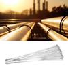 100pcs Stainless Steel Cable Ties Self Locking High Temperature for Fastening Wrapping Pipeline Cabling Wire Poles view 3