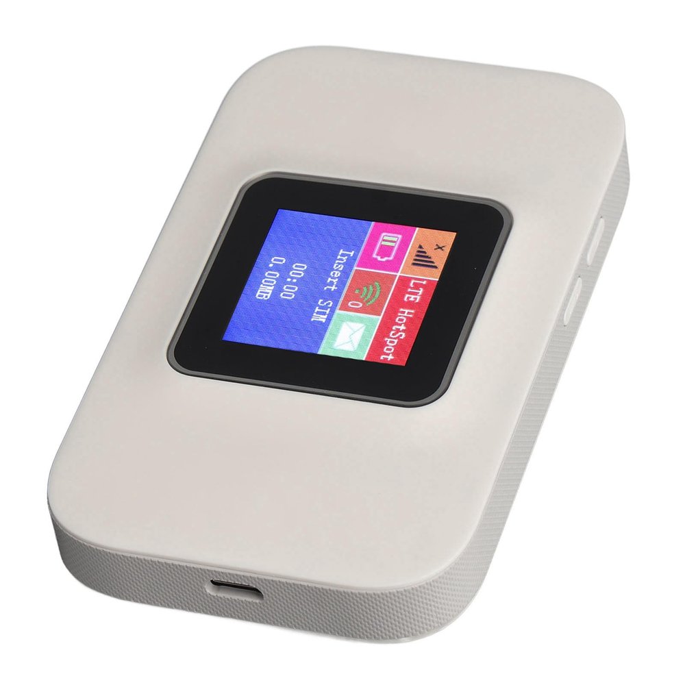 4G LTE Router, 300Mbps Unlocked Mobile Hotspot, Pocket Travel with Micro Card Slot for Europe, 10 Connected Devices, WPA WPA2 Encryption