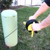 Fiber Winder for Flat Drop Cable - Handheld, Ambidextrous Cable Coiler for Efficient Cable Management and Storage, High Visibility Yellow, Holds up to 200ft view 3