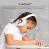 BuddyPhones Cosmos Fun | Wired or Wireless Foldable ANC Bluetooth Headphones + Microphone - SafeAudio Volume-Limiting Options, for Toddlers to Young Adults (Pink) view 4