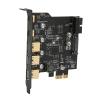 PCIE to USB 3.0 Expansion Card, 5Gbps High Speed 3xUSB3.0 Stability PCIE 1X to USB Expansion Card for PC view 2